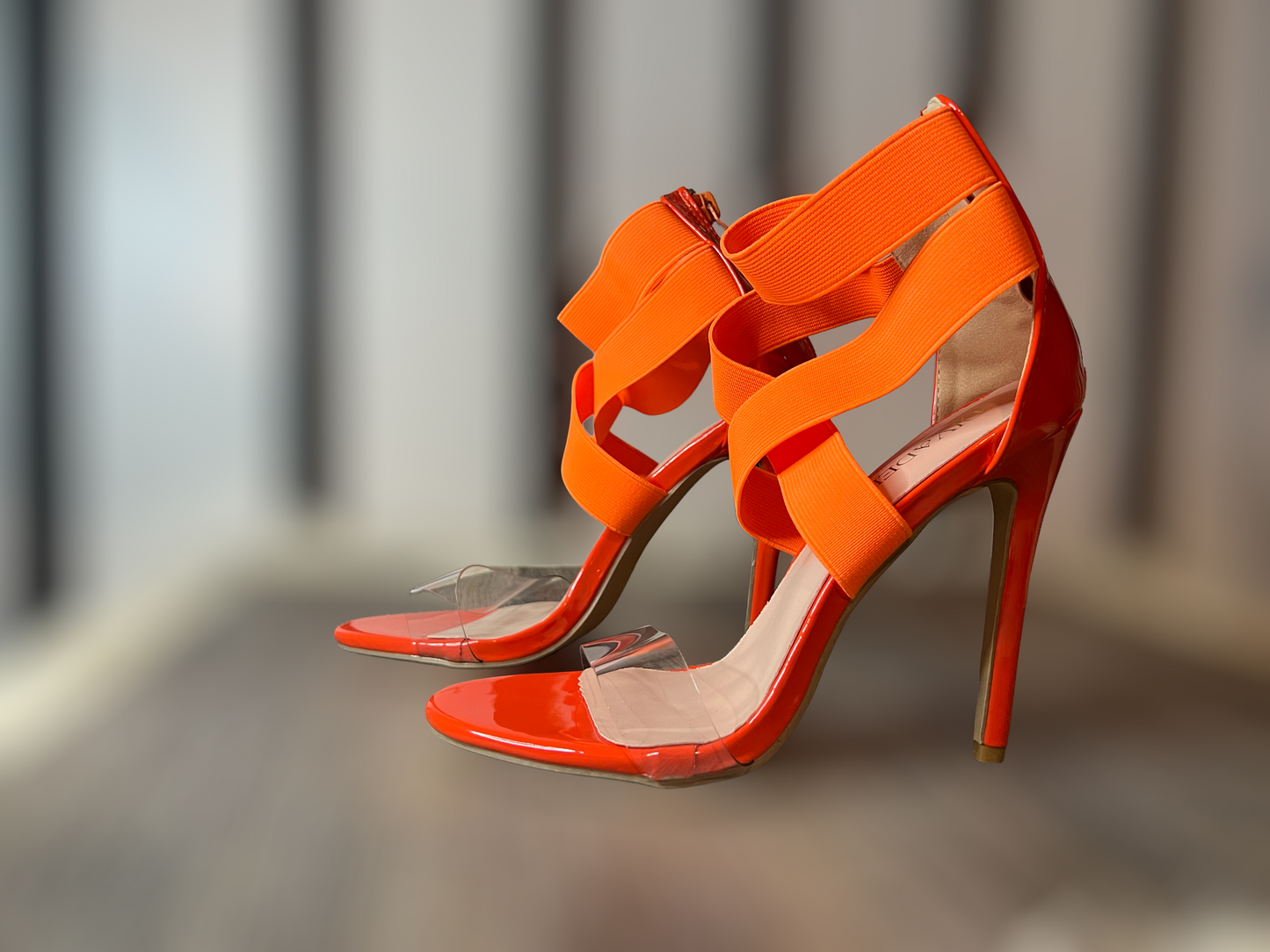 Aria Stiletto Heels Orange