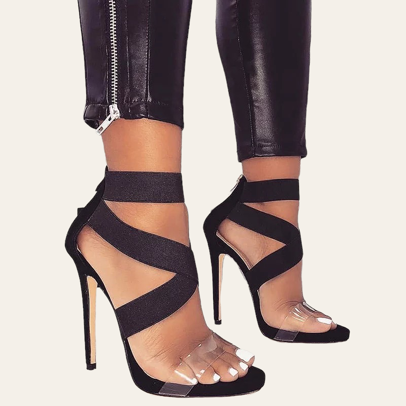 Aria Stiletto Heels Black